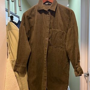 Corduroy T-shirt dress